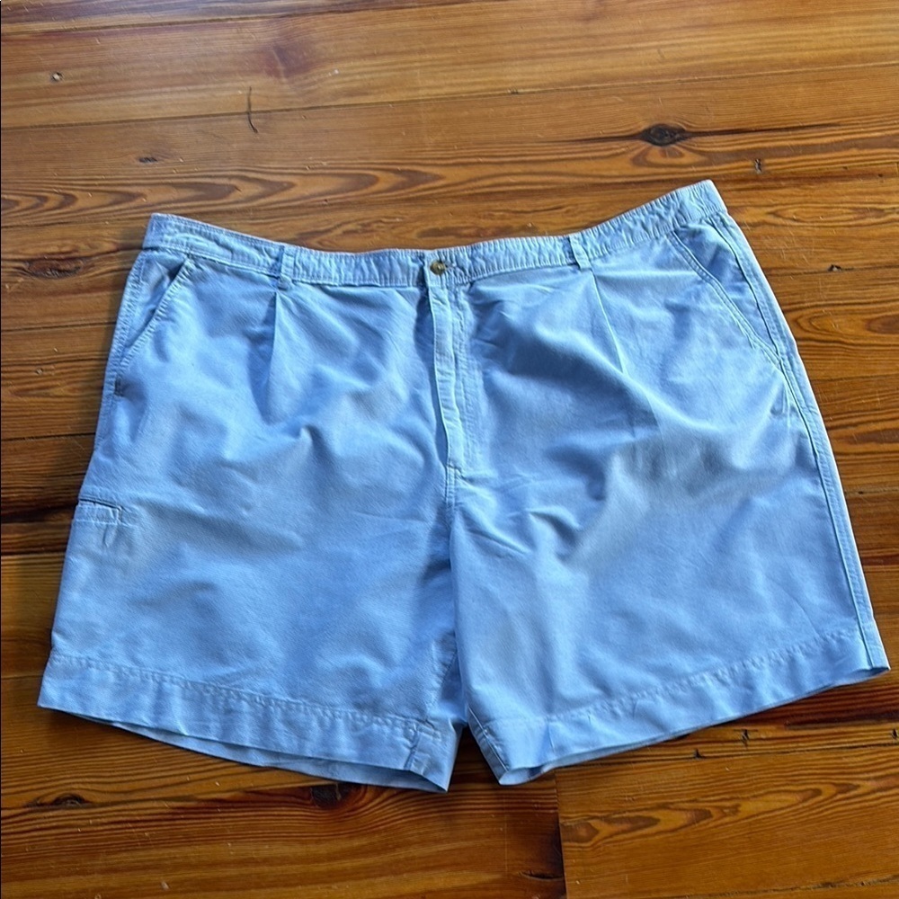 Saddlebred Men's Light Blue Shorts 100% Cotton Size Big/Tall 52